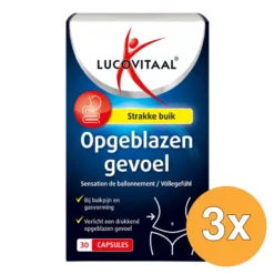 3x Lucovitaal Opgeblazen Gevoel (30 capsules)