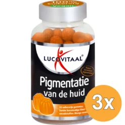 3x Lucovitaal Pigmentatie Van De Huid Gummies (50 gummies)