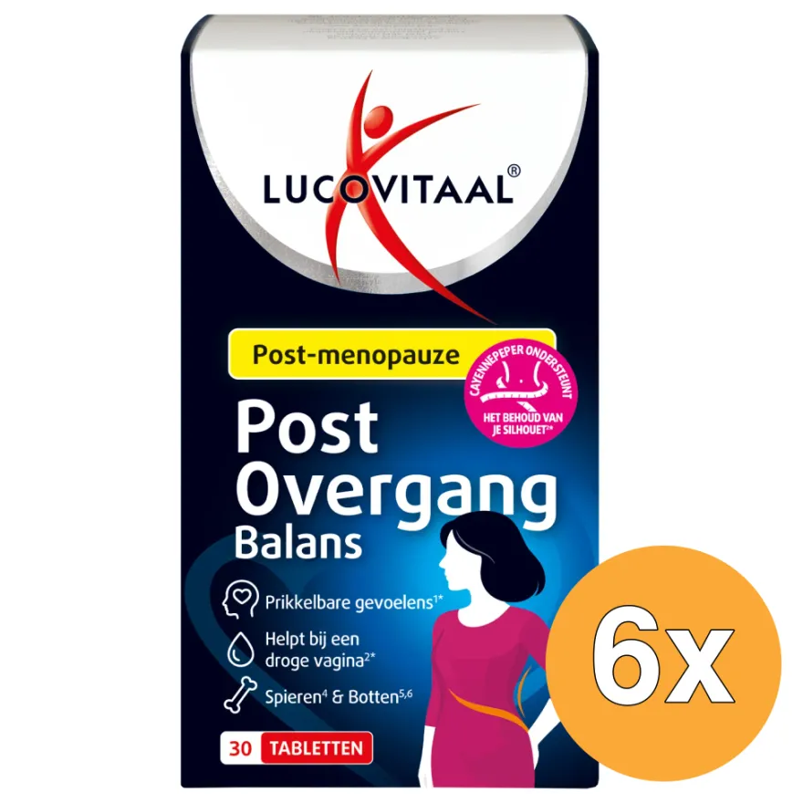 6x Lucovitaal Post Overgang Balans (30 tabletten)