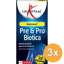 3x Lucovitaal Pre & Probiotica (90 capsules)