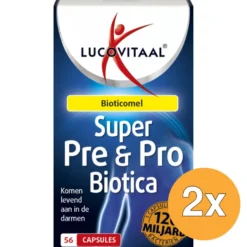 2x Lucovitaal Pre & Probiotica 120 Miljard Bacteriën (56 capsules)