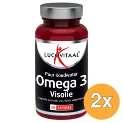 2x Lucovitaal Puur Omega 3 Koudwater Visolie (50 capsules)