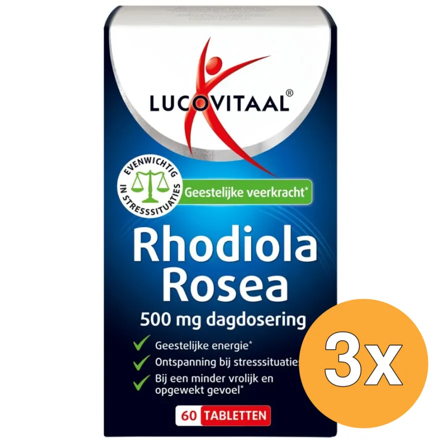 3x Lucovitaal Rhodiola Rosea (60 tabletten)