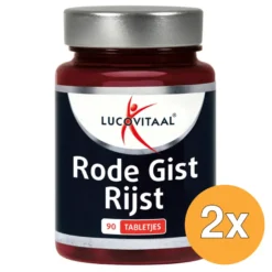 2x Lucovitaal Rode Gist Rijst (90 Tabletjes)