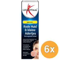 6x Lucovitaal Rode Huid & Kleine Adertjes Crème (30 ml)