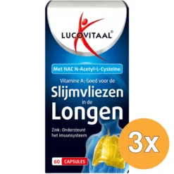 3x Lucovitaal Slijmvliezen in de Longen (60 capsules)