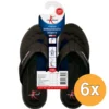 6x Lucovitaal Slipper Orthopedisch 43-44 Zwart Hanger (1 paar)