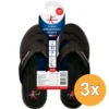 3x Lucovitaal Slipper Orthopedisch 45-46 Zwart Hanger (1 paar)