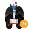 2x Lucovitaal Slipper Orthopedisch 43-44 Zwart Hanger (1 paar)