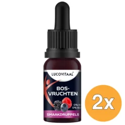 2x Lucovitaal Smaak Druppels -Bosvruchten (Vegan) (20 ml)