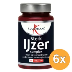6x Lucovitaal Sterk IJzer Complex (30 tabletten)