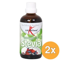 2x Lucovitaal Stevia Vloeibaar Tafelzoetstof (100 ml)