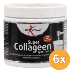 6x Lucovitaal Super Collageen Poeder (54,6 gr)