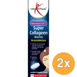 2x Lucovitaal Super Collageen (20 Bruistabletten)