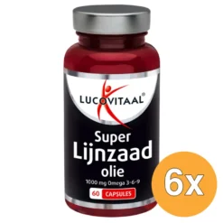 6x Lucovitaal Super Lijnzaadolie (60 capsules)