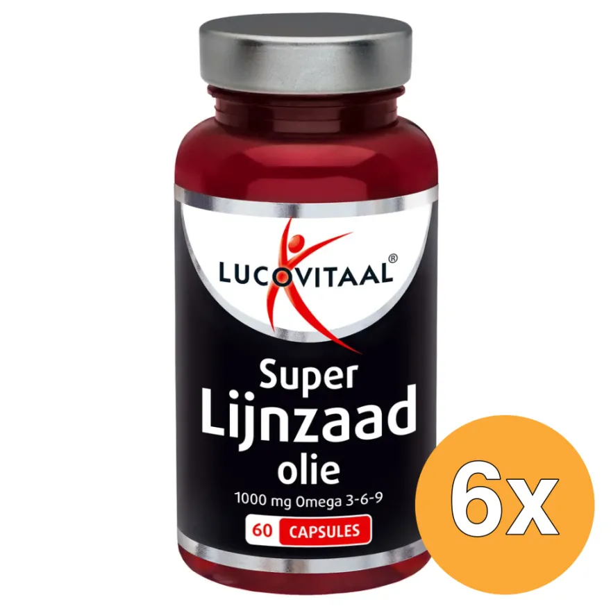 6x Lucovitaal Super Lijnzaadolie (60 capsules)