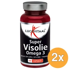 2x Lucovitaal Super Visolie Omega 3 (60 capsules)