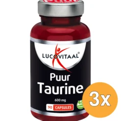 3x Lucovitaal Taurine Puur 600mg (90 capsules)