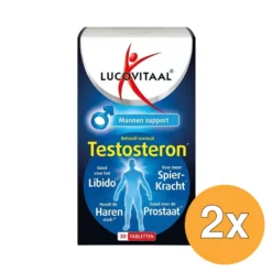 2x Lucovitaal Testosteron Mannen Support (30 tabletten)