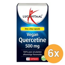 6x Lucovitaal Vegan Quercetine 500mg (30 capsules)