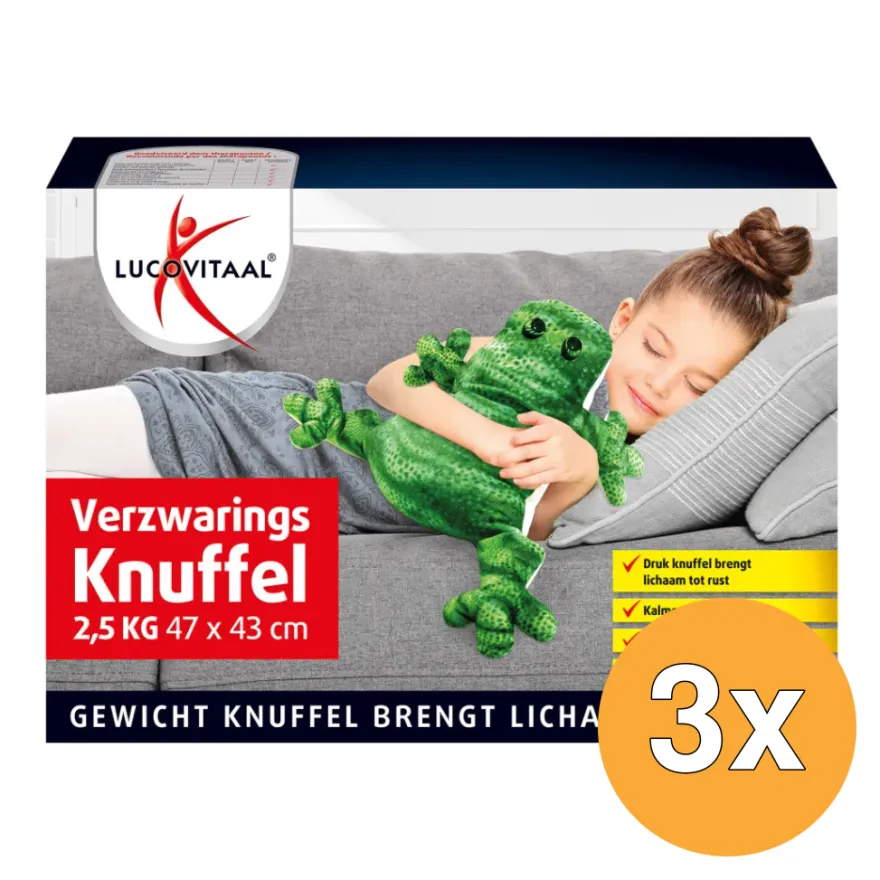 3x Lucovitaal Verzwaringsknuffel (1 stuk)