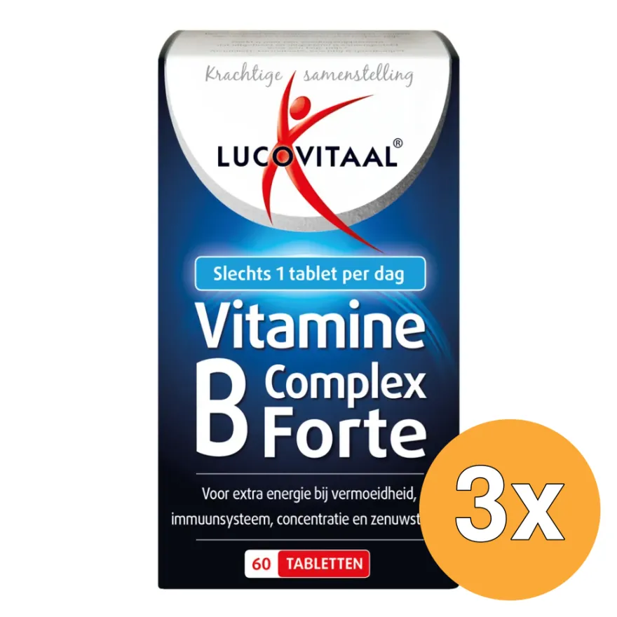 3x Lucovitaal Vitamine B Complex Forte (60 tabletten)
