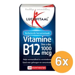 6x Lucovitaal Vitamine B12 1000mcg (60 tabletten)