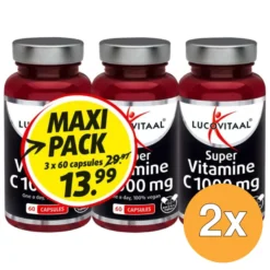 2x Lucovitaal Vitamine C 1000 3-pack (180 stuks)