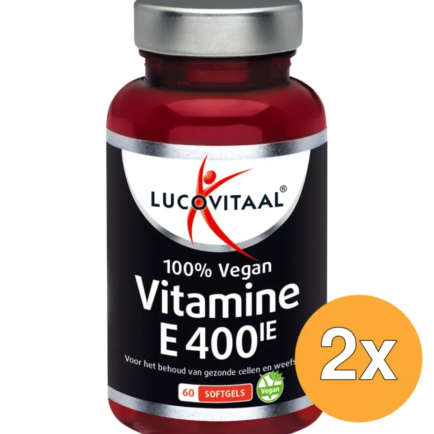 2x Lucovitaal Vitamine E 400IE (60 capsules)