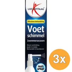 3x Lucovitaal Voetschimmel Spray Zwemmereczeem (25 ml)