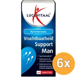 6x Lucovitaal Vruchtbaarheid Support Man (60 tabletten)