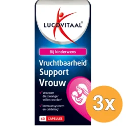 3x Lucovitaal Vruchtbaarheid Support Vrouw (60 capsules)