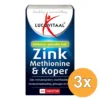 3x Lucovitaal Zinkmethionine & Koper (60 capsules)