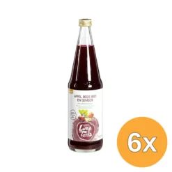 6x Luna E Terra Appel-Gembersap Met Rode Biet (700 ml)