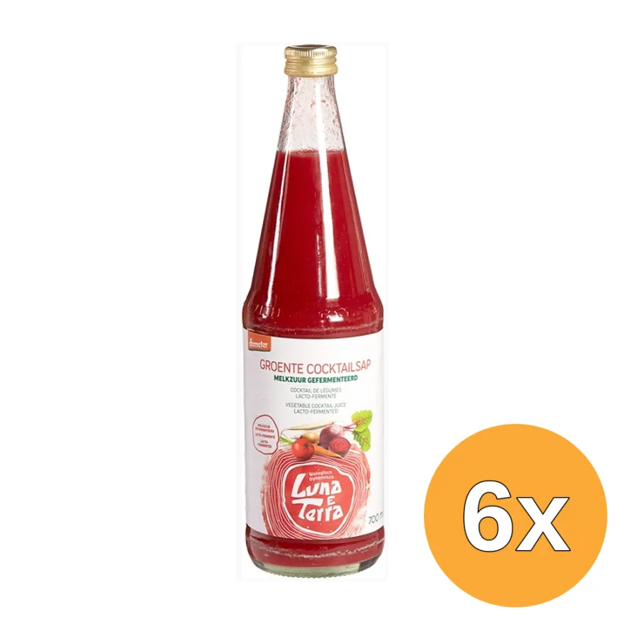 6x Luna e Terragroentecocktail melkzuur (700 ml)