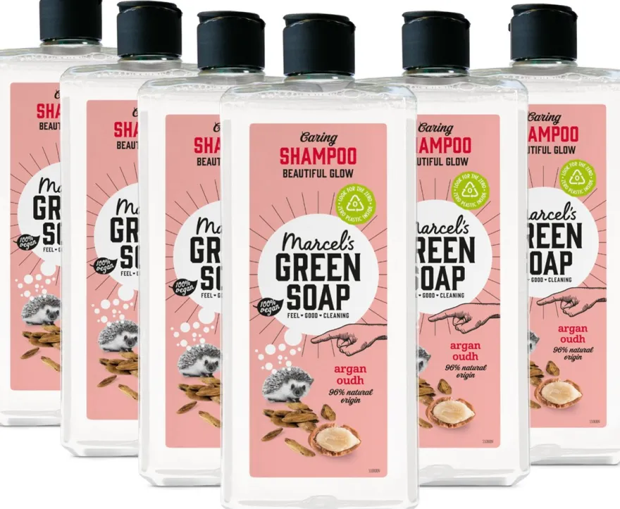6x Marcel’s Green Soap Caring Shampoo Argan & Oudh (300 ml)