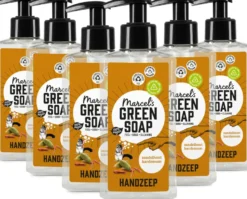 6x Marcel’s Green Soap Handzeep sandelhout & kardemom (250 ml)