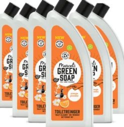 6x Marcel’s Green Soap Toiletreiniger sinaasappel & jasmijn (750 ml)