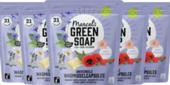 5x Marcel’s Green Soap Wascapsules wilde bloemen (21 capsules)