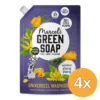 4x Marcel’s Green Soap Wasmiddel Amber & Ylang Ylang Navulling (1000 ml)
