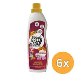 6x Marcel’s Green Soap Wasmiddel Mandarijn & Osmanthus (1000 ml)
