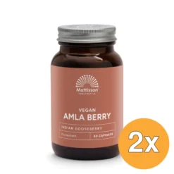 2x Mattisson Absolute Amla Berry Extract 500Mg (60 vega capsules)