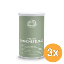3x Mattisson Absolute Brandnetelblad Poeder Raw Bio (200 gr)