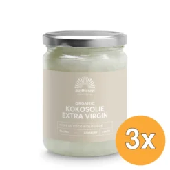 3x Mattisson Absolute Kokosolie Extra Virgin Bio (500 ml)