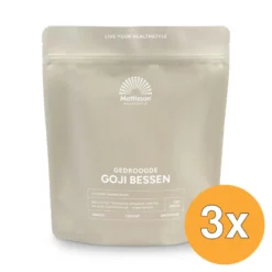 3x Mattisson Bessen Goji Gedroogd Pot (350 gr)