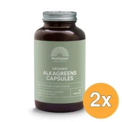 2x Mattisson Biologisch Alkagreens (180 vega capsules)