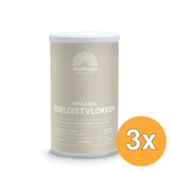 3x Mattisson Biologische Edelgistvlokken (60 gr)