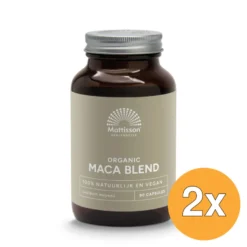 2x Mattisson Biologische Maca Blend 750Mg (90 capsules)