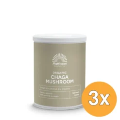 3x Mattisson Chaga Mushroom Poeder Bio (100 gr)