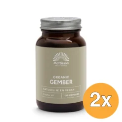 2x Mattisson Gember Bio (120 vega capsules)